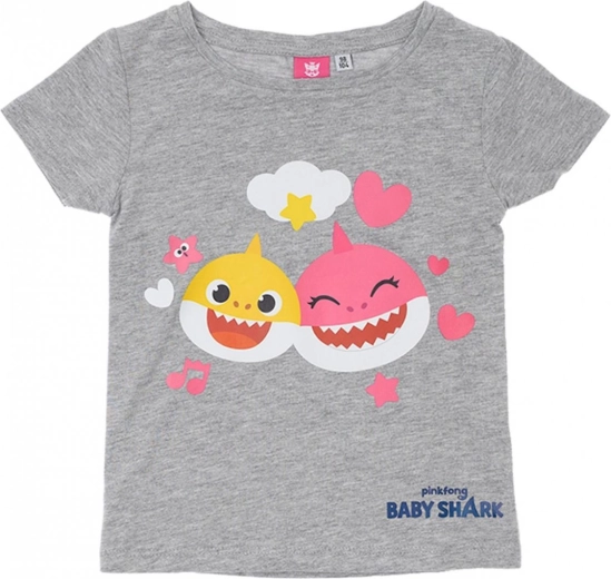T-shirt enfant Baby Shark gris