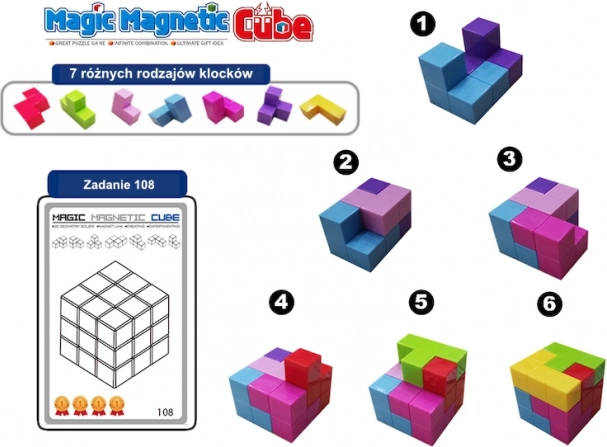 Cubes magnétiques Magic Magnetic Cubes 28 pcs