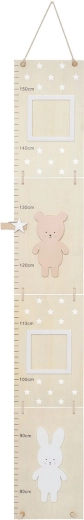 Mètre de croissance mural pour enfant Jabadabado Teddy & Bunny