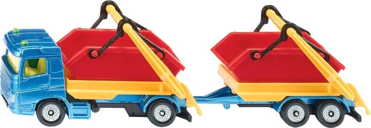 Camion Siku avec conteneurs et remorque