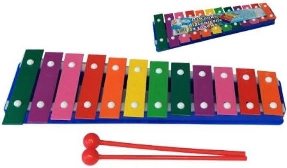 Cymbalum (xylophone) enfant coloré – 12 notes