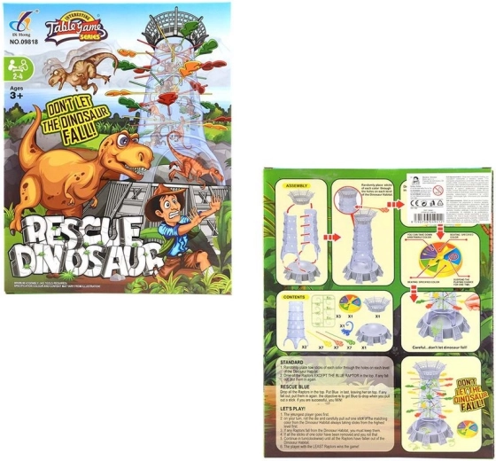 Jeu de société avec dinosaures