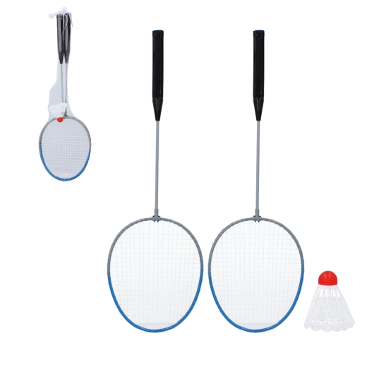 Set de badminton avec 2 raquettes et un volant