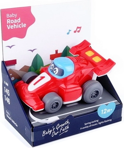 Petite voiture de course pour les tout-petits avec sons et lumières