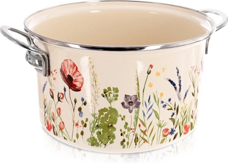 Casserole émaillée crème Maki 26 cm, 6,5 l