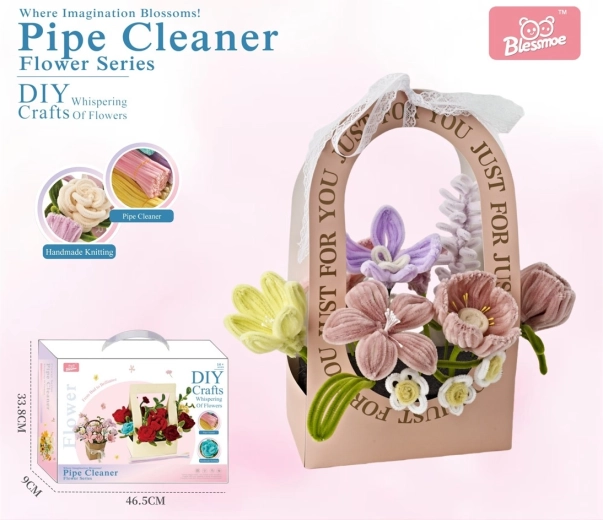 Kit DIY créatif pour enfants – fabrication d’un bouquet de fleurs