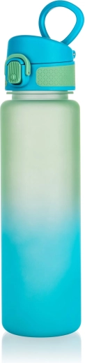 Bouteille d’eau de sport 750 ml bleu‑vert