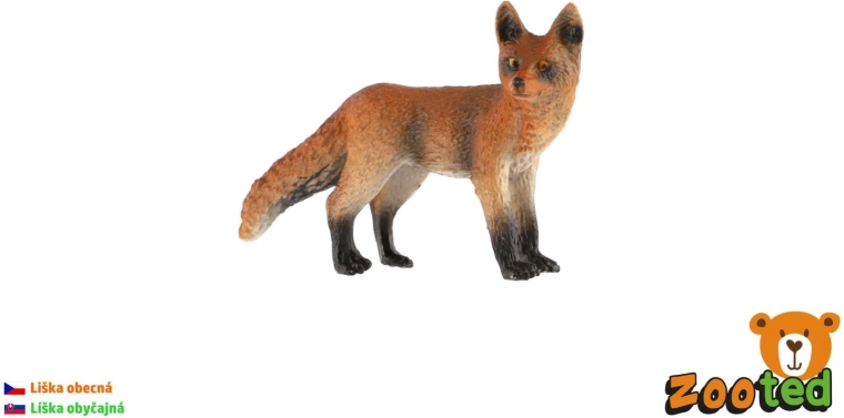 Figurine de renard roux Zooted de 9 cm