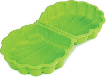 Bac à sable coquillage avec couvercle vert