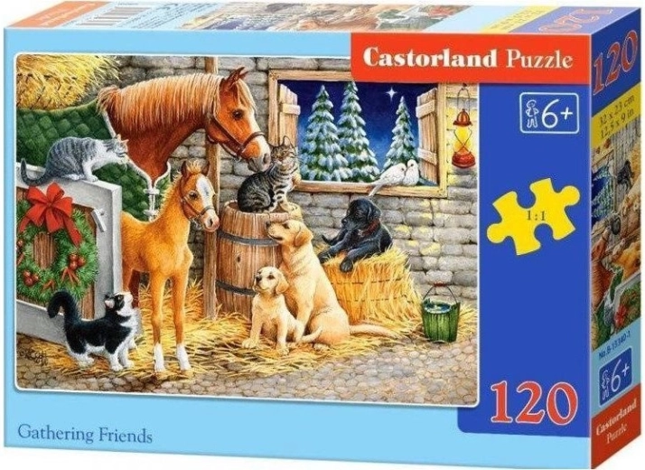 Puzzle 120 pièces Gathering Friends