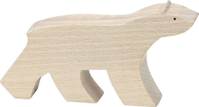 Figurine en bois d'ours polaire Vilac