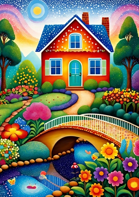 Enjoy Puzzle maison colorée – 1000 pièces