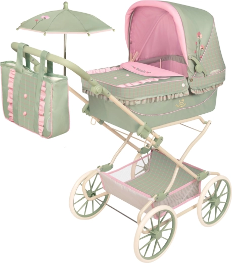 DeCuevas poussette pliable pour poupées Reborn Botanic 2026 avec ombrelle et accessoires – 90 cm
