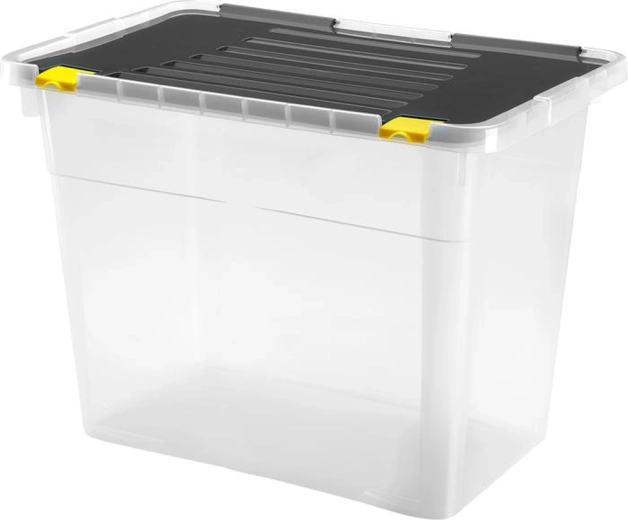 Boîte de rangement en plastique avec couvercle HEIDRUN One 100 l