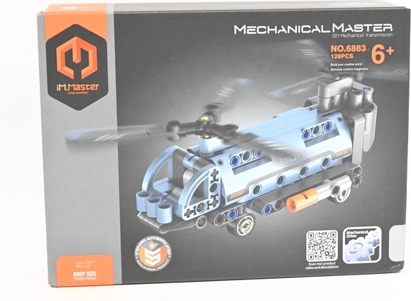 IM.MASTER hélicoptère de transport 2-en-1, kit de construction 128 pièces