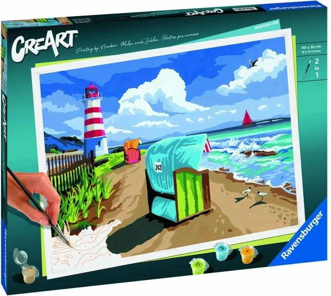 creart vacances à la mer Baltique – peinture par numéros (série premium b)