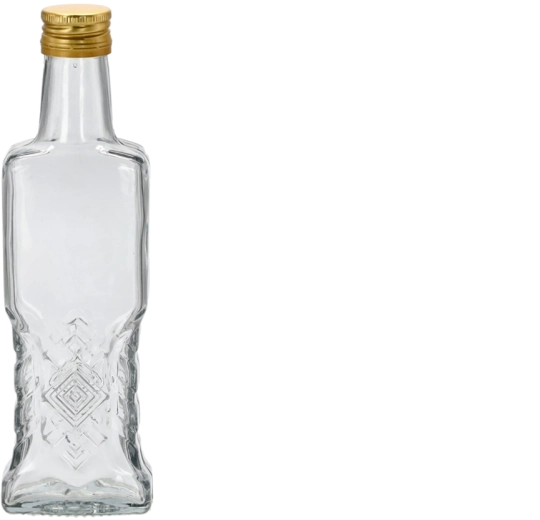 Bouteille en verre Ukrainka 200 ml avec bouchon à vis