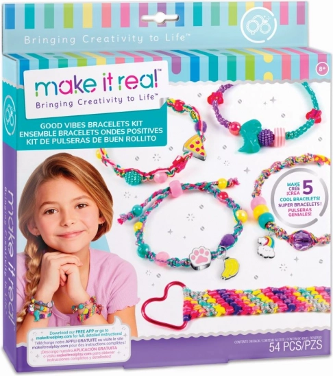 Make It Real coffret de fabrication de bracelets Good Vibes