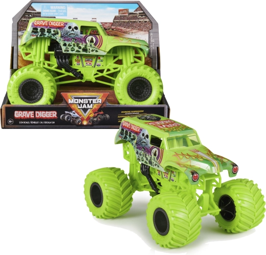 Monster Jam Grave Digger, monster truck à l’échelle 1:24
