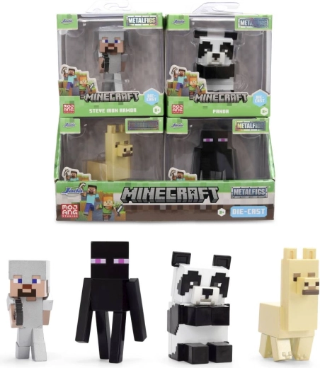 Figurine métallique Minecraft de 6,5 cm - 1 pièce
