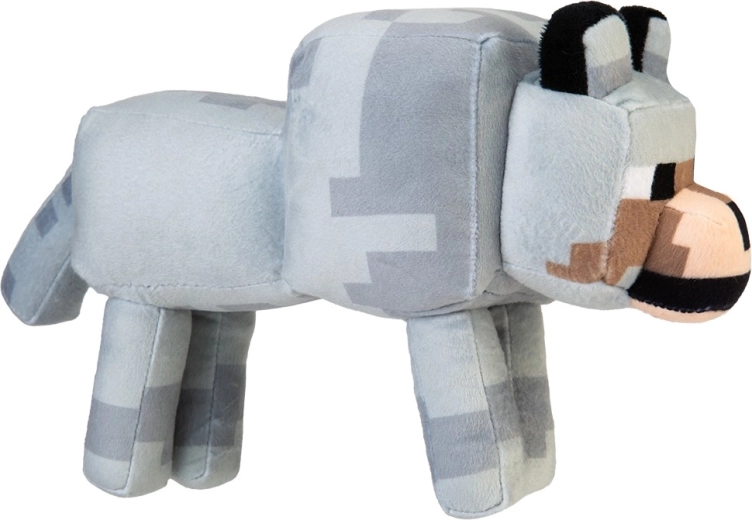 Peluche loup Minecraft 28 cm