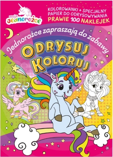 Mes licornes : Coloriages et décalques avec autocollants