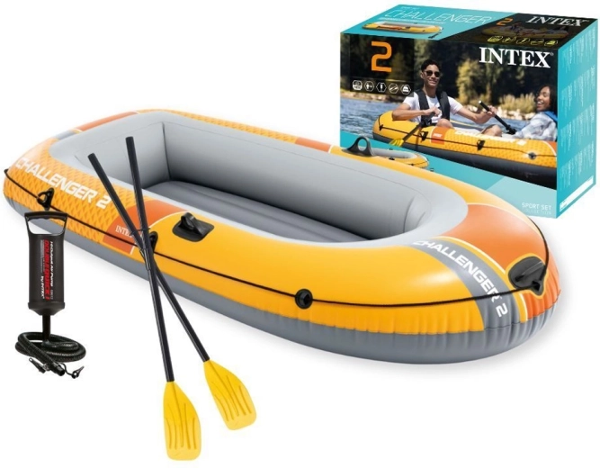 canot pneumatique pour 2 personnes Intex Challenger 2 avec pompe et rames