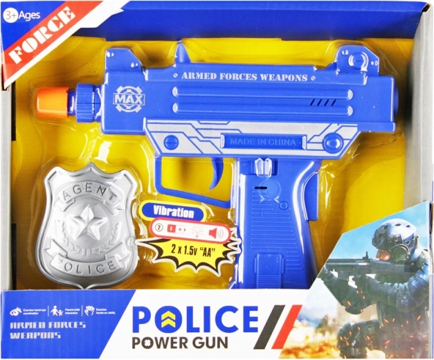 Set de police avec arme et insigne