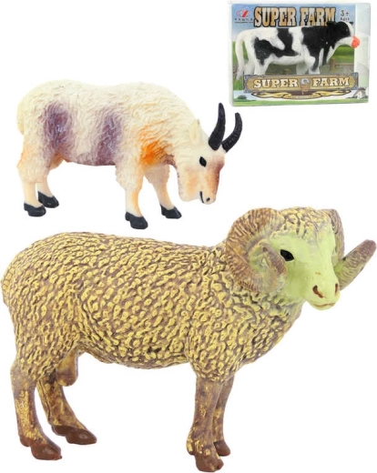 Figurine en plastique d’animal de ferme 8 cm - 1 pièce