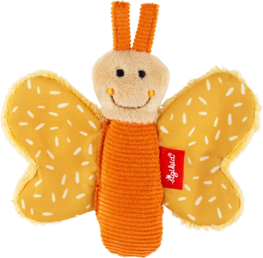 Sigikid premier doudou papillon jaune avec papier bruissant