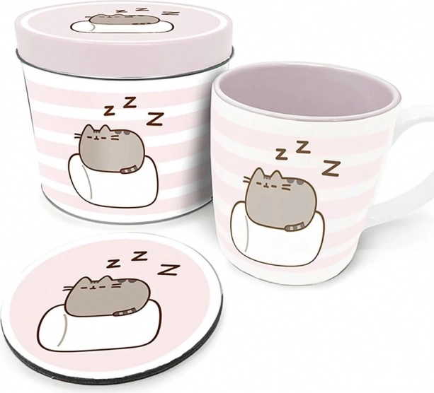 Ensemble cadeau Pusheen boîte en métal