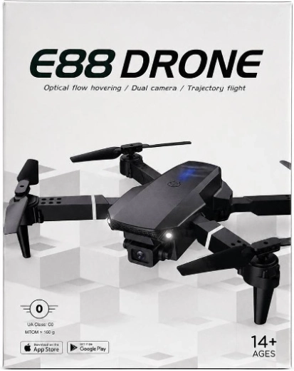 Drone E88 avec double caméra et stabilisation optique (optical flow hovering)