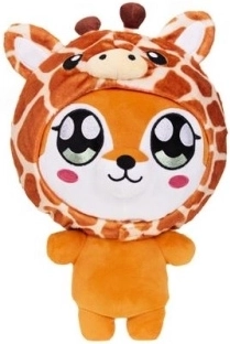 Petit renard en peluche avec sweat girafe