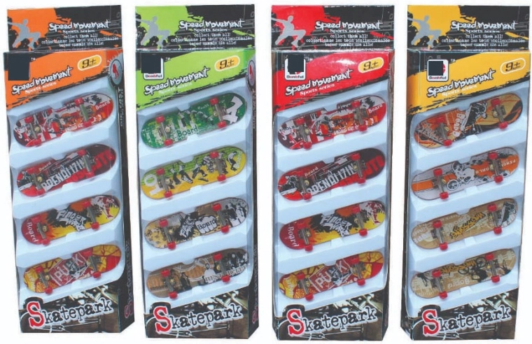 Multipack de fingerboards Skatepark (4 pièces)
