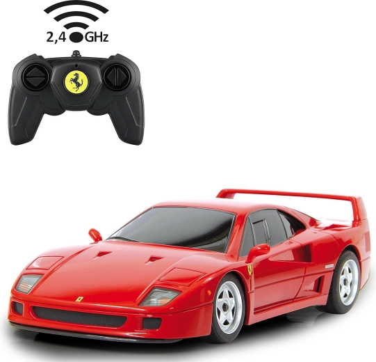 Voiture RC Jamara Ferrari F40 1:24 rouge 2,4 GHz - 1 pièce
