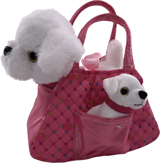 Sac en peluche avec chien et chiot PLYŠÁKOV