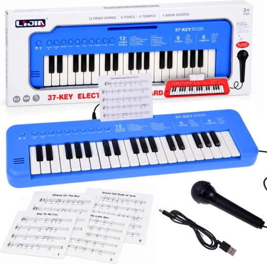 Clavier électronique pour enfant avec 37 touches et microphone