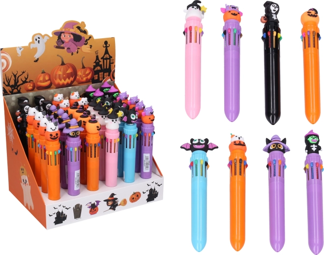 Stylo multicolore Halloween (10 couleurs) - 1 pièce