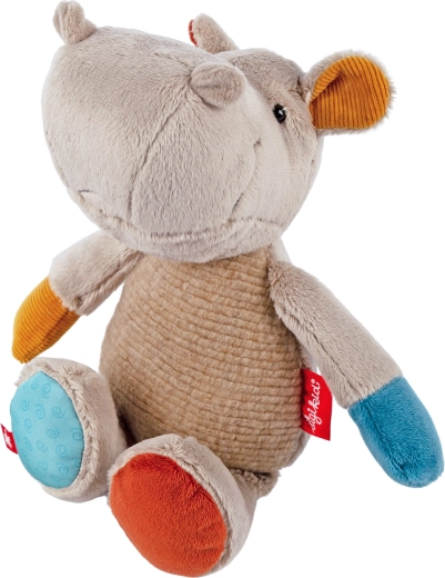 Premier hippopotame en peluche patchwork 26 cm Sigikid