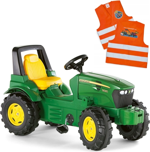 Rolly Toys John Deere tracteur à pédales + gilet réfléchissant pour enfants gratuit