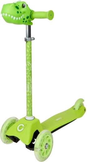 Trottinette enfant à trois roues Evo mini dinosaure avec roues LED lumineuses - 1 pièce