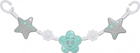 Jouet suspendu pour poussette avec soleil et étoiles