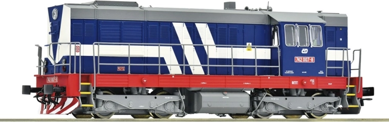 Locomotive diesel Roco ČD 742 007-8 « Kocour » H0, numérique avec son