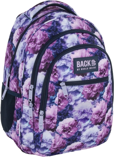 Sac à dos scolaire BackUP Violet Bloom