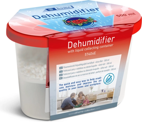 Absorbeur d’humidité avec récipient de récupération du liquide, parfum rose, 500 ml