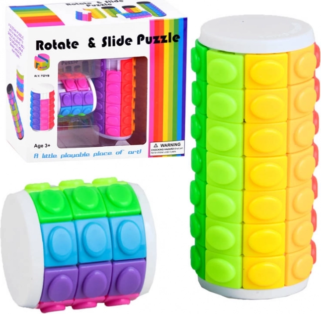 Casse-tête logique gobelet rotatif – puzzle coloré