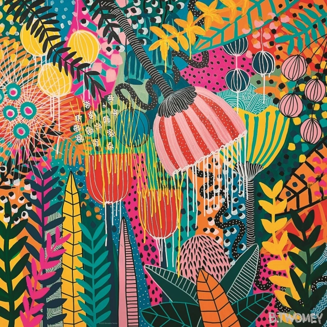 Puzzle carrés Flowery : Belle Avenir 1000 pièces HEYE