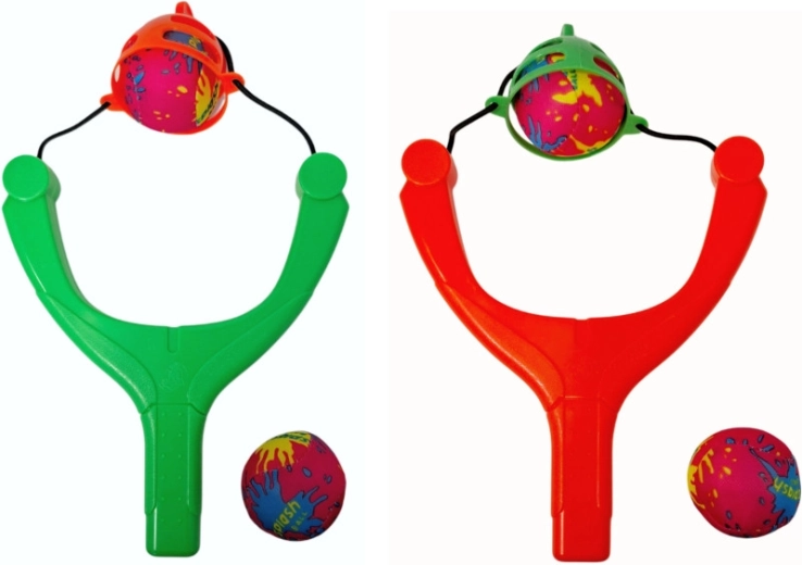 Lance-pierre avec balles d’eau