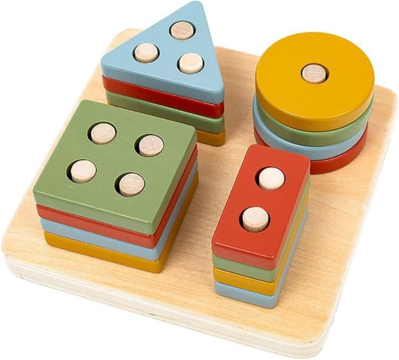 Jeu d’encastrement géométrique en bois pour les tout-petits Baby Mix