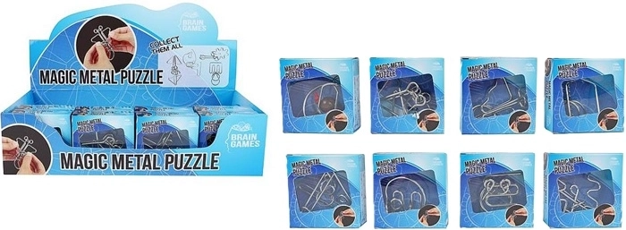 Casse-têtes en métal Brain Games – lot de 8 variantes